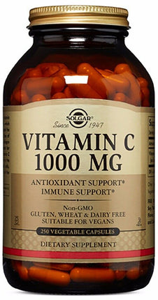 Vitamin C, 250 mg, 100 Vegetable Capsules , Brand_Solgar Form_Vegetable Capsules Potency_250 mg Size_100 Caps