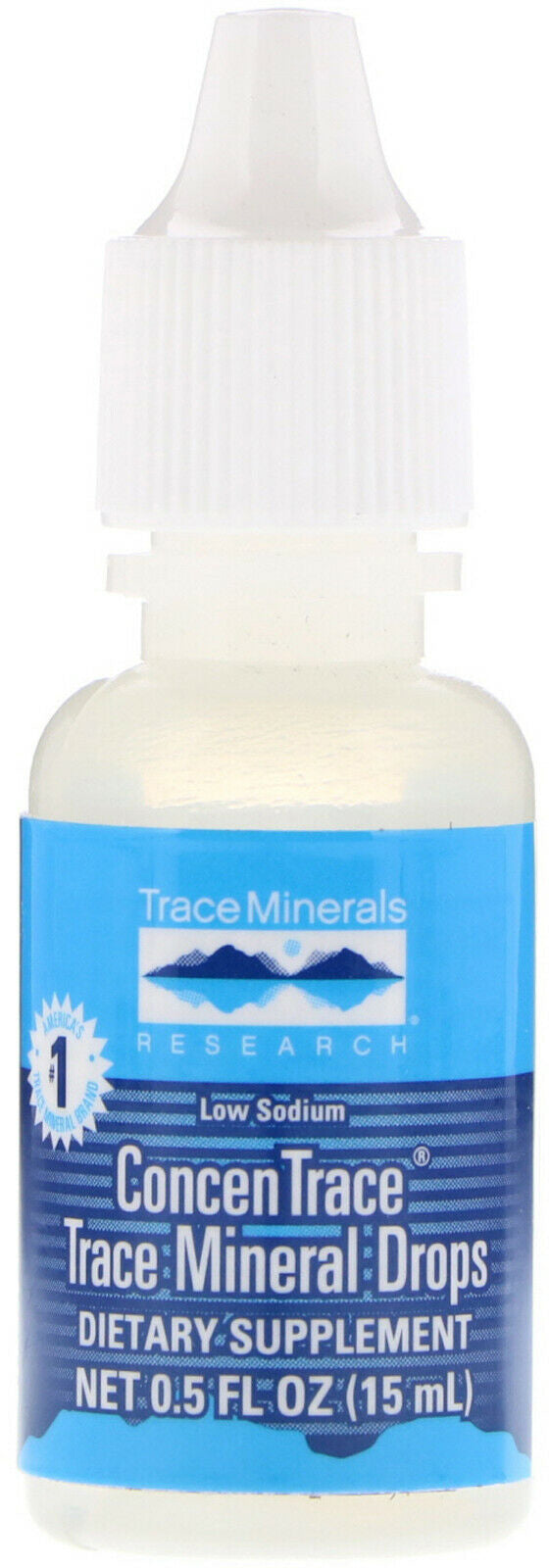 ConcenTrace® Trace Mineral Drops, 0.5 Fl Oz (15 mL) Liquid , Brand_Trace Minerals Form_Liquid Size_0.5 Fl Oz