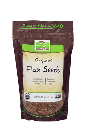 Flax Seeds, Organic, 16 oz. , Brand_NOW Foods Form_Seeds Size_16 Oz