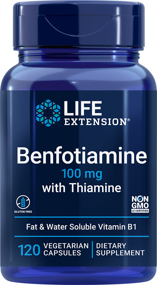 Benfotiamine with Thiamine, 120 Vegetarian Capsules ,