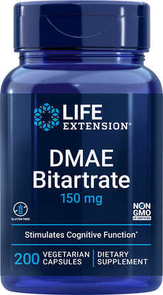 DMAE Bitartrate , 200 Vegetarian Capsules ,