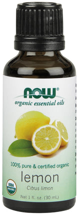 Lemon Oil, Organic, 1 fl oz. , Brand_NOW Foods Form_Oil Size_1 Fl Oz