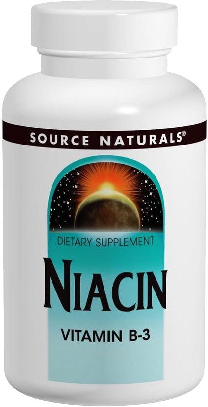 Niacin 100 mg, 100 Tablets , Brand_Source Naturals Potency_100 mg Size_100 Tabs
