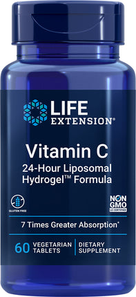 Vitamin C 24-Hour Liposomal Hydrogel™ Formula, 60 Vegetarian Tablets ,