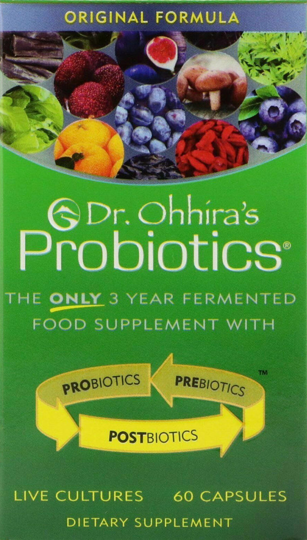 Dr. Ohhira's Probiotics® 3 Year Fermented Food Supplement with Probiotics Prebiotics and Postbiotics, 60 Softgels