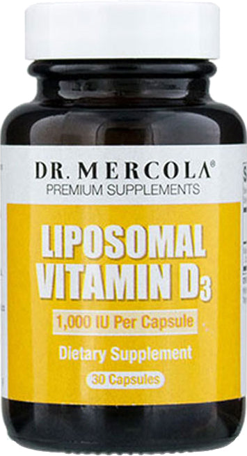 Liposomal Vitamin D3, 1000 IU per Capsule, 30 Capsules , Brand_Dr Mercola Form_Capsules Potency_1000 iu Size_30 Caps
