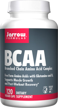 BCAA, Branched Chain Amino Acid Complex, 120 Veggie Caps , Brand_Jarrow Formulas Form_Veggie Caps Size_120 Caps