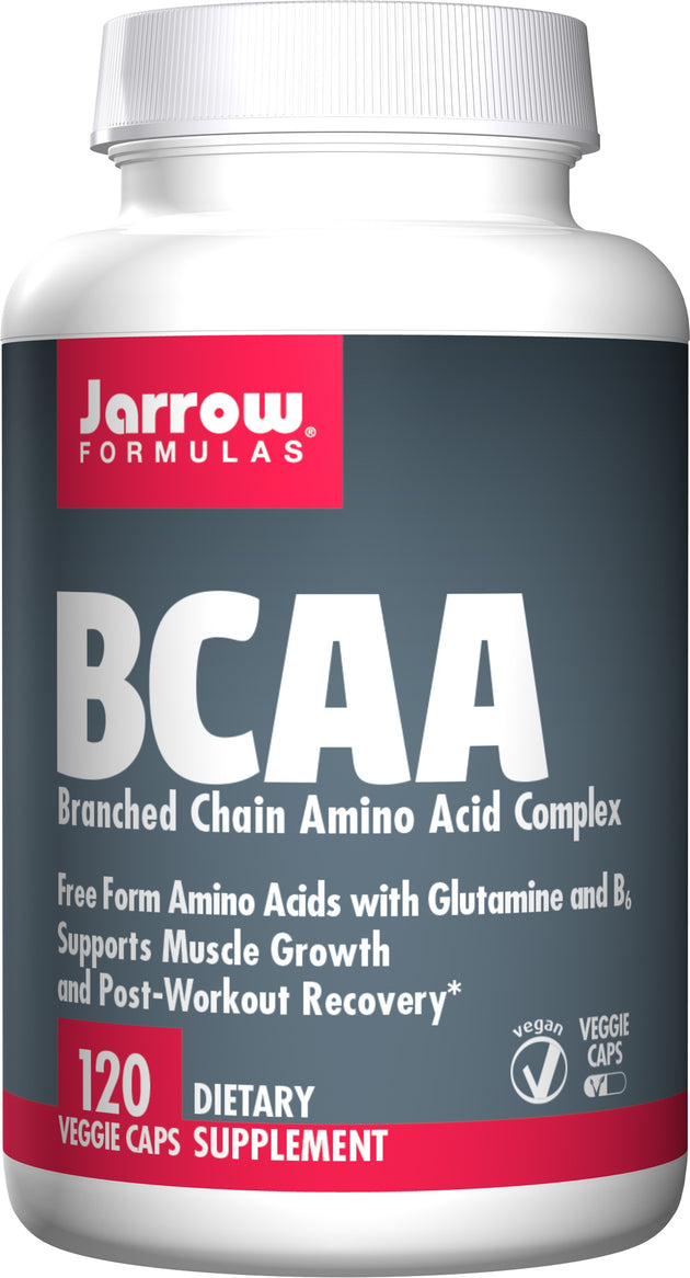 BCAA, Branched Chain Amino Acid Complex, 120 Veggie Caps , Brand_Jarrow Formulas Form_Veggie Caps Size_120 Caps