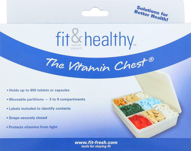 The Vitamin Chest® , Brand_Fit and Healthy Form_Storage Box Size_1 Count