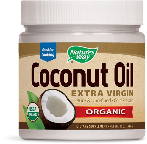 Organic Coconut Oil, 16 oz , Brand_Nature's Way Form_Oil Size_16 Oz