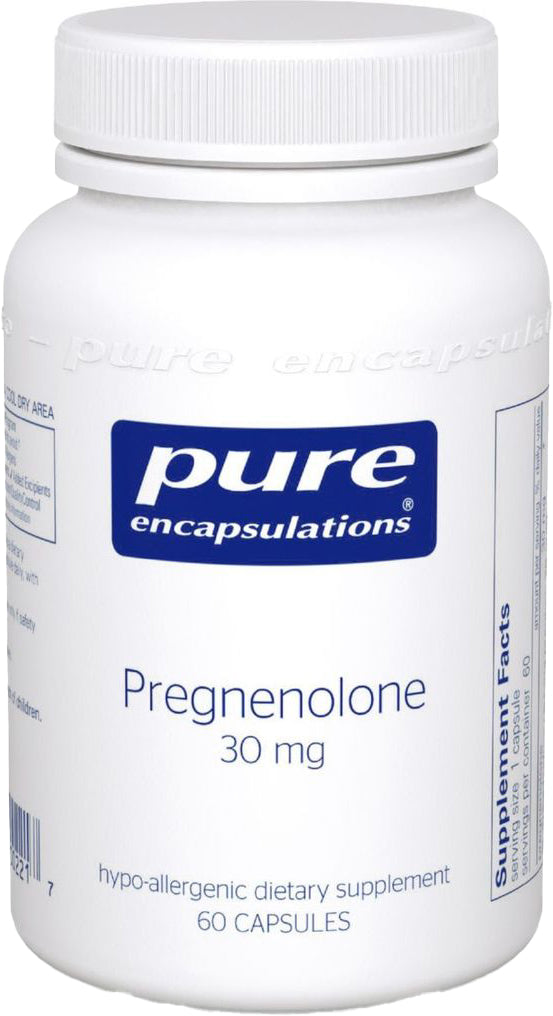 Pregnenolone, 30 mg, 60 Capsules , Brand_Pure Encapsulations