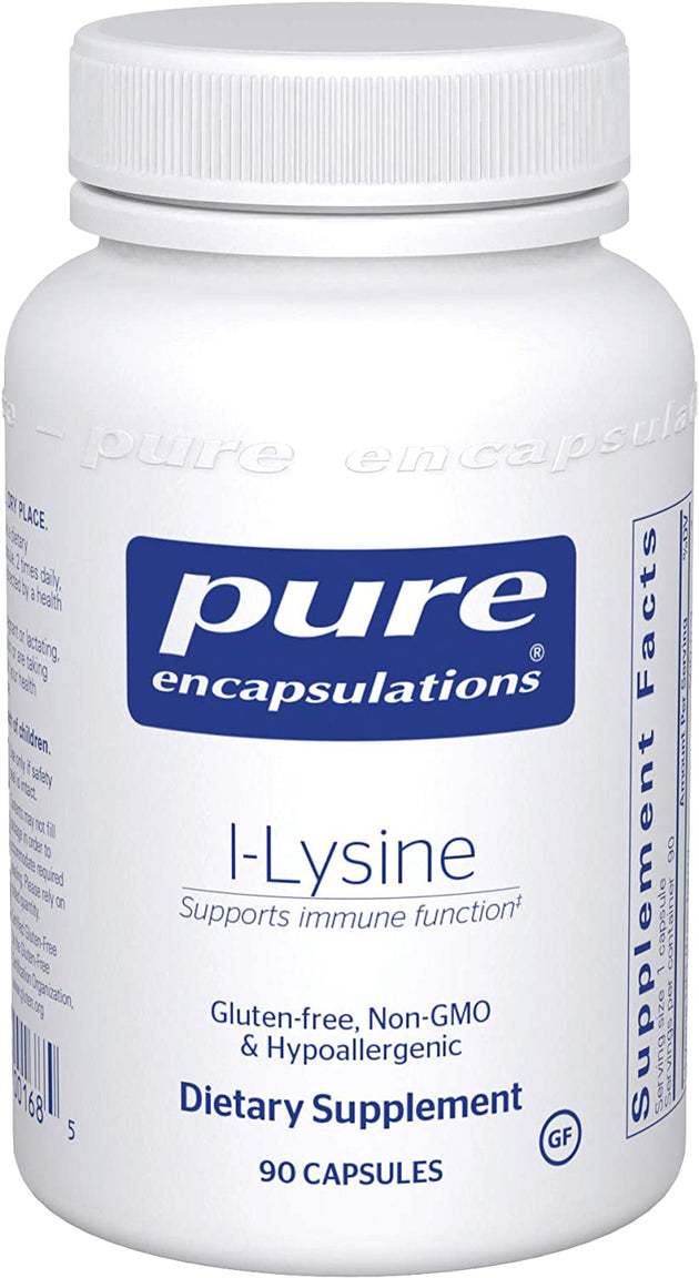 L-lysine, 500 mg, 90 Capsules , Brand_Pure Encapsulations