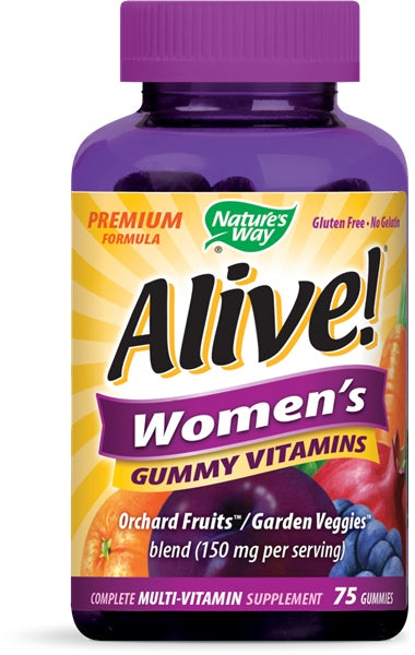 Alive! Women’s Gummy Multi, 75 Gummies , Brand_Nature's Way Form_Gummies Size_75 Count