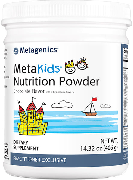 MetaKids™ Nutrition Powder, Chocolate Flavor, 14.32 (406 g) Powder , Emersons Form_Powder powder