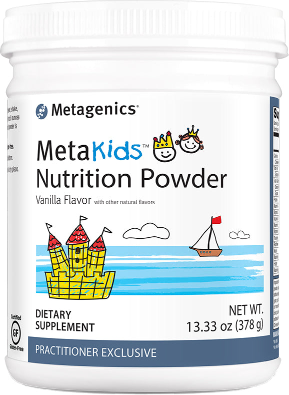 MetaKids™ Nutrition Powder, Vanilla Flavor, 13.33 Oz (378 g) Powder , Emersons Form_Powder powder