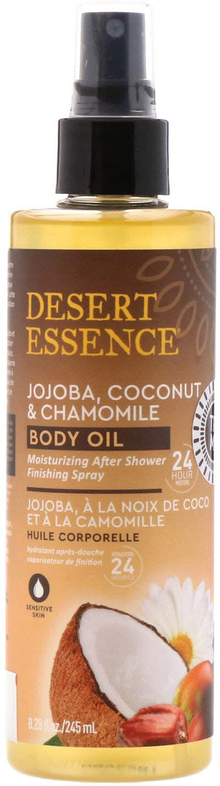 Jojoba Coconut & Chamomile Body OIl After Shower Spray, 8.28 Fl Oz (245 ml) Spray ,