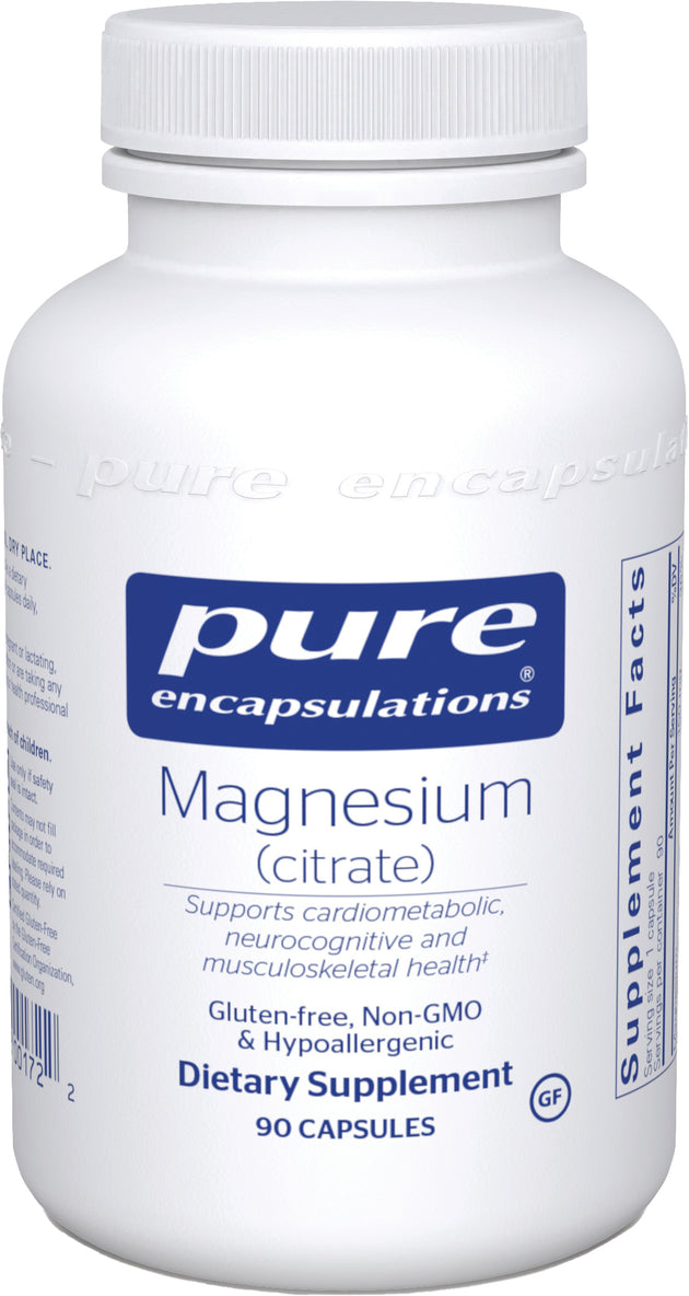 Magnesium (citrate), 150 mg, 90 Capsules , Brand_Pure Encapsulations