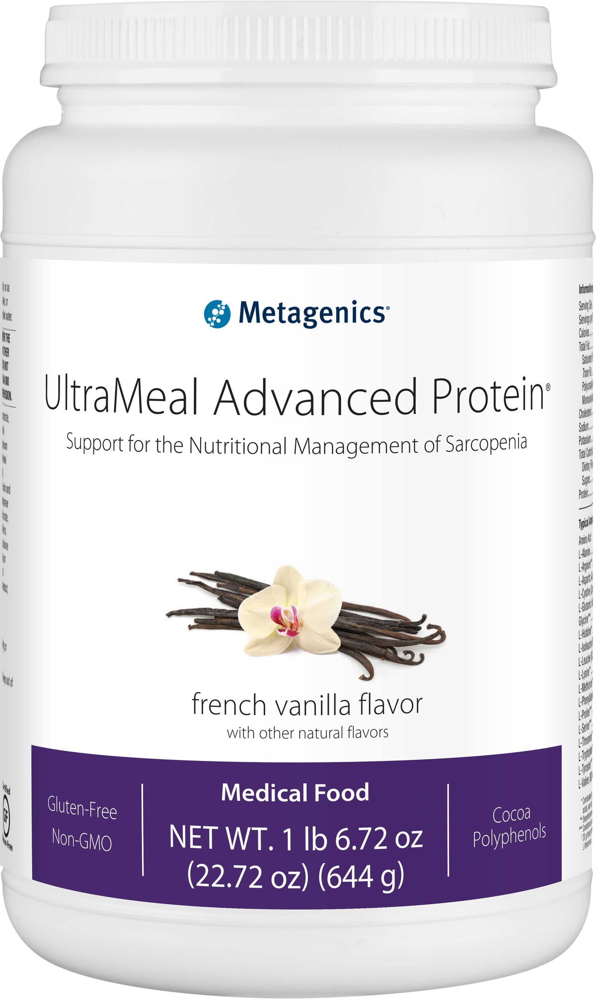 UltraMeal Advanced Protein®, French Vanilla Flavor, 20.74 Oz (588 g) Powder , Emersons Emersons-Alt Form_Powder powder