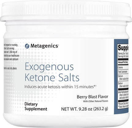 Exogenous Ketones Salts, Berry Blast Flavor, 9.38 Oz (266 g) Powder , Emersons Emersons-Alt