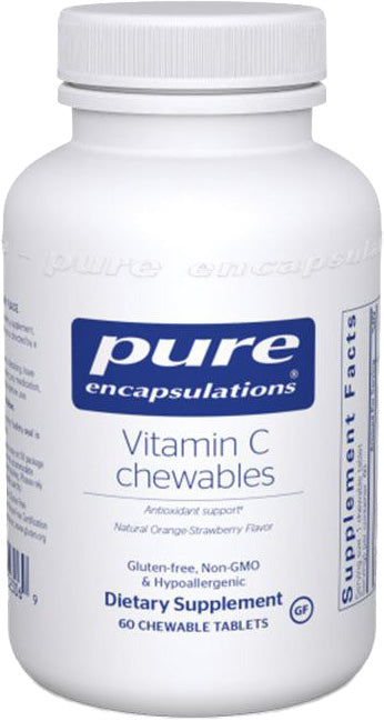 Vitamin C Chewables, 60 Chewable Tablets , Brand_Pure Encapsulations Emersons