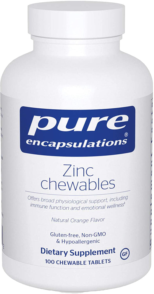 Zinc Chewables, 100 Chewable Tablets , Brand_Pure Encapsulations Emersons