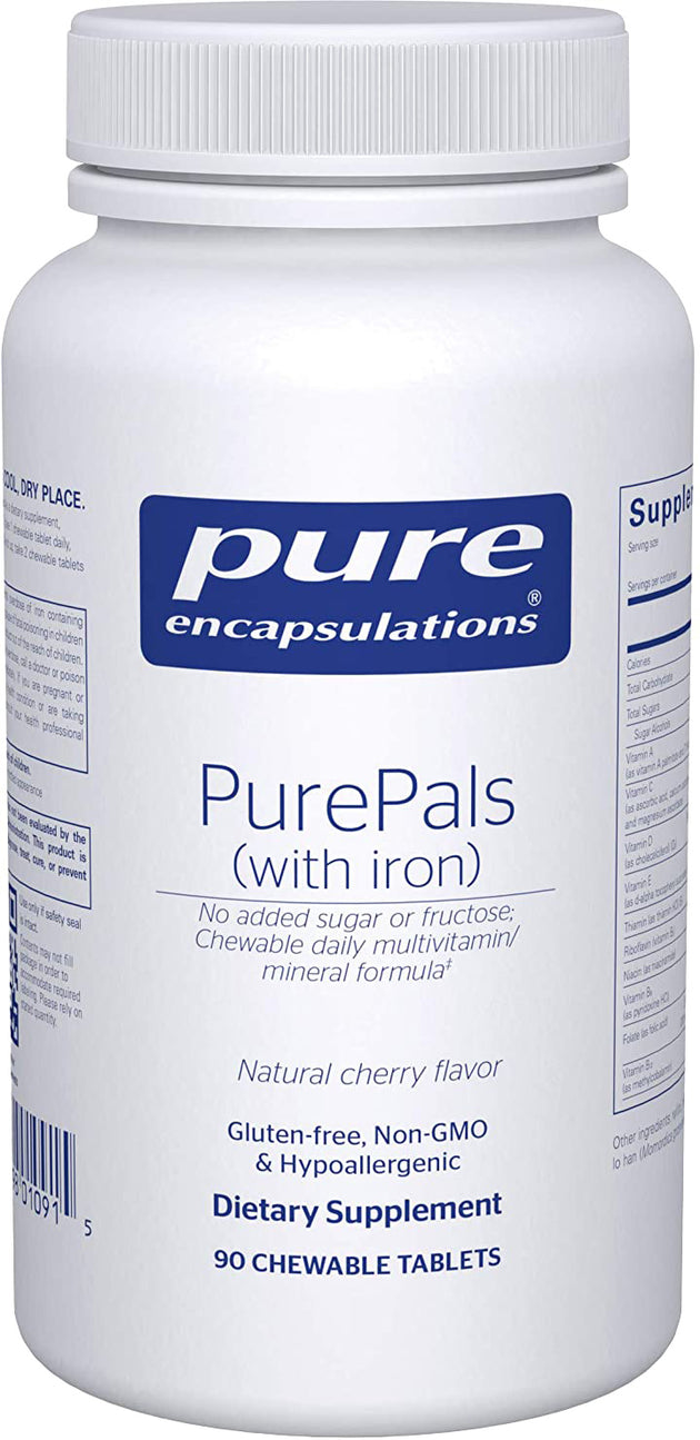 PurePals (with iron), 90 Chewable Tablets , Brand_Pure Encapsulations Emersons