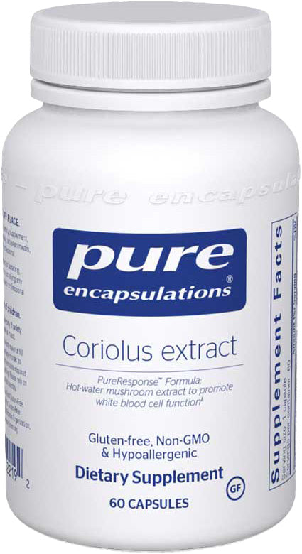 Coriolus extract, 60 Capsules , Brand_Pure Encapsulations Emersons