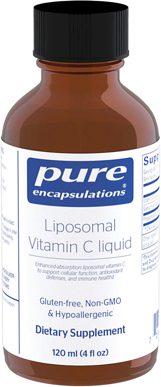 Liposomal Vitamin C liquid, 4 Fl Oz (120 mL) Liquid , Brand_Pure Encapsulations Emersons