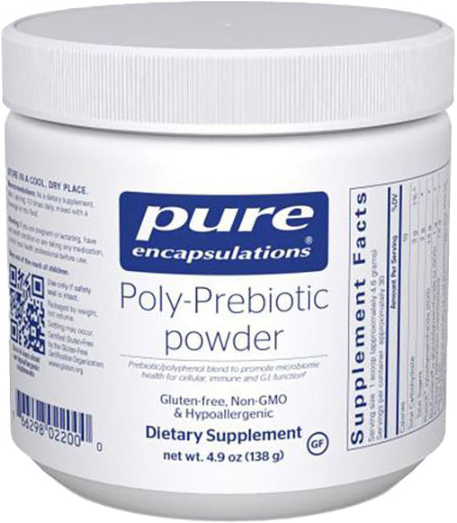 Poly-Prebiotic powder, 4.9 Oz (138 g) Powder , Brand_Pure Encapsulations Emersons