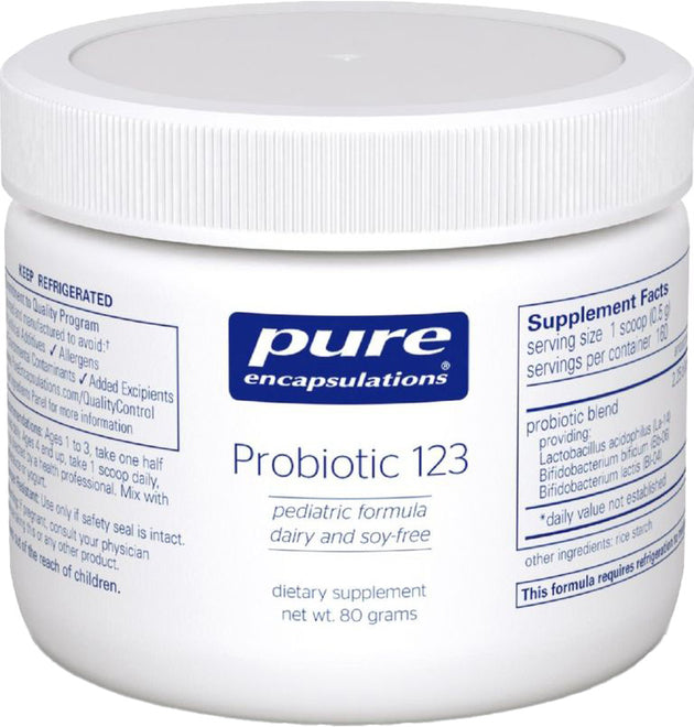 Probiotic 123, 2.82 Oz (80 g) Powder , Brand_Pure Encapsulations Emersons