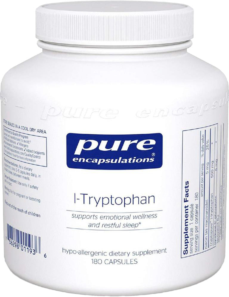 L-Tryptophan, 180 Capsules , Brand_Pure Encapsulations caps Emersons