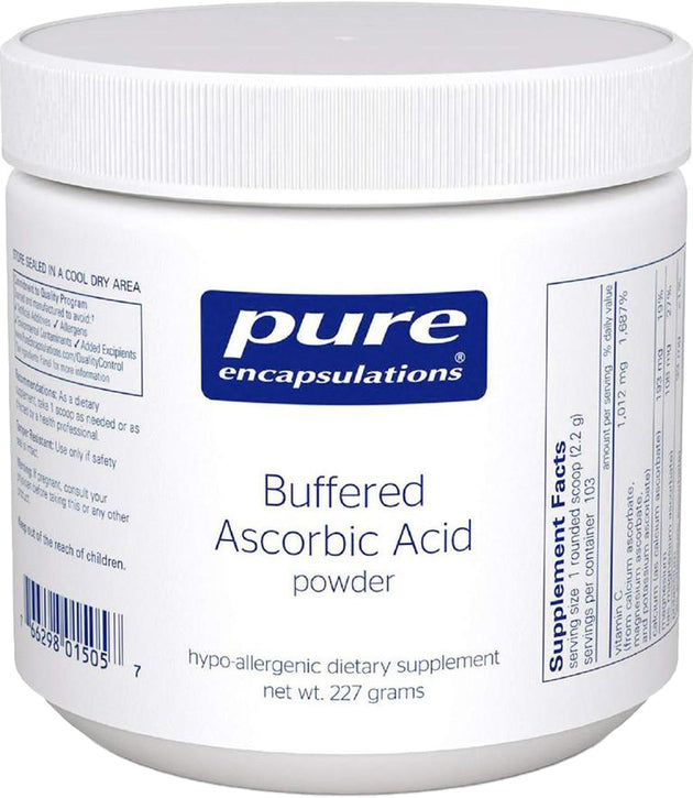 Buffered Ascorbic Acid Powder, 8 Oz (227 g) Powder , Brand_Pure Encapsulations Emersons