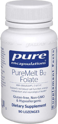 PureMelt B12 Folate, 90 Lozenges , Brand_Pure Encapsulations Emersons