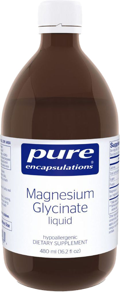 Magnesium Glycinate liquid, 16.2 Fl Oz (480 mL) Liquid , Brand_Pure Encapsulations Emersons