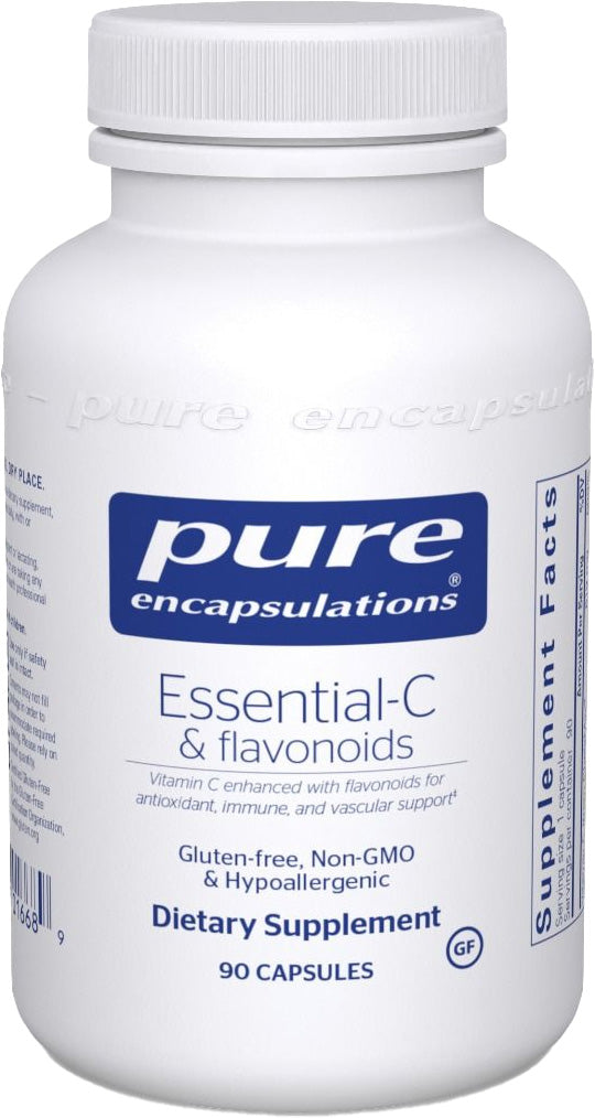 Essential-C & flavonoids, 90 Capsules , Brand_Pure Encapsulations Emersons