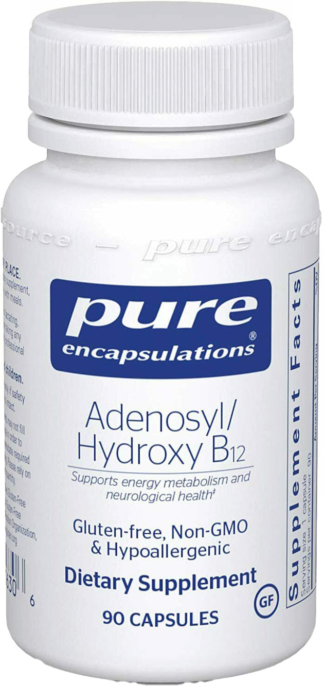 Adenosyl + Hydroxy B12, 90 Capsules , Brand_Pure Encapsulations Emersons