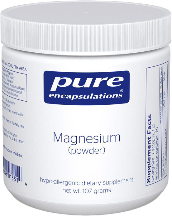 Magnesium (powder), 3.7 Oz (107 g) Powder , Brand_Pure Encapsulations Emersons