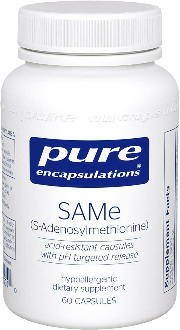 SAMe (S-Adenosylmethionine), 60 Capsules , Brand_Pure Encapsulations Emersons