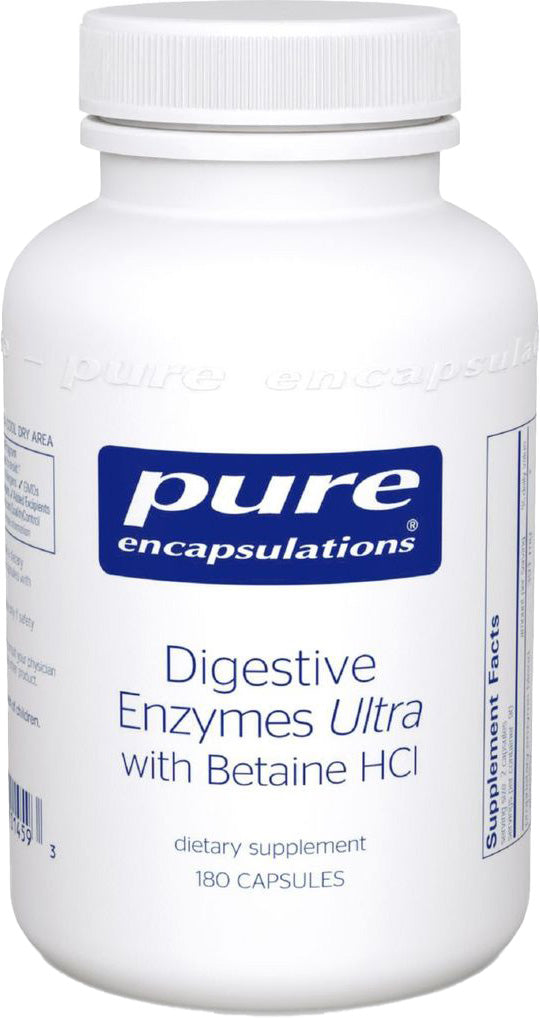 Digestive Enzymes Ultra with Betaine, 180 Capsules , Brand_Pure Encapsulations Emersons