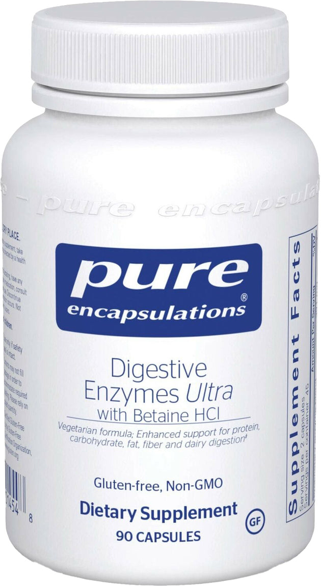 Digestive Enzymes Ultra with Betaine, 90 Capsules , Brand_Pure Encapsulations Emersons
