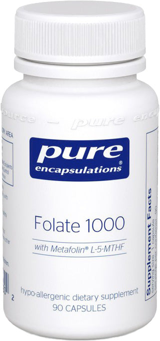 Folate 1000 with Metafolin® L-5-MTHF, 1000 mcg, 90 Capsules , Brand_Pure Encapsulations caps Emersons