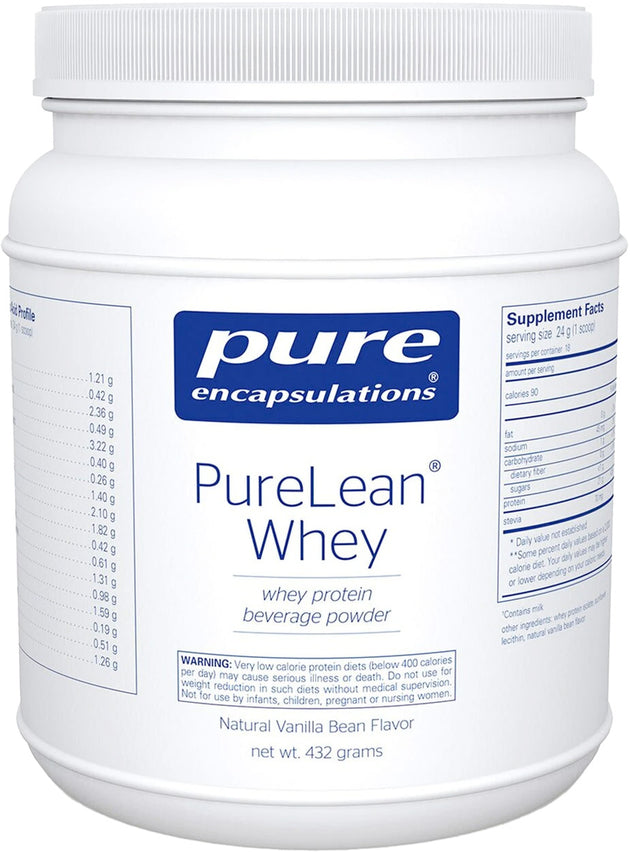 PureLean® Whey, Vanilla Flavor, 16.8 Oz (432 g) Powder , Brand_Pure Encapsulations Emersons