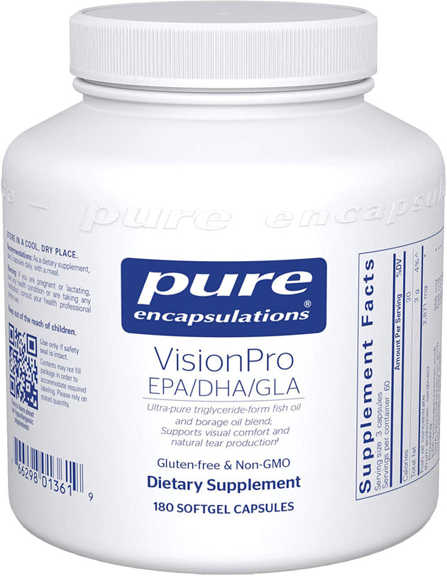 VisionPro EPA/DHA/GLA, 180 Softgels , Brand_Pure Encapsulations Emersons