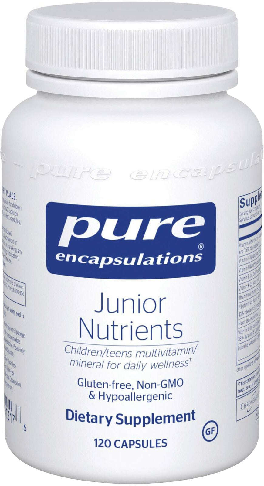 Junior Nutrients, 120 Capsules , Brand_Pure Encapsulations caps Emersons