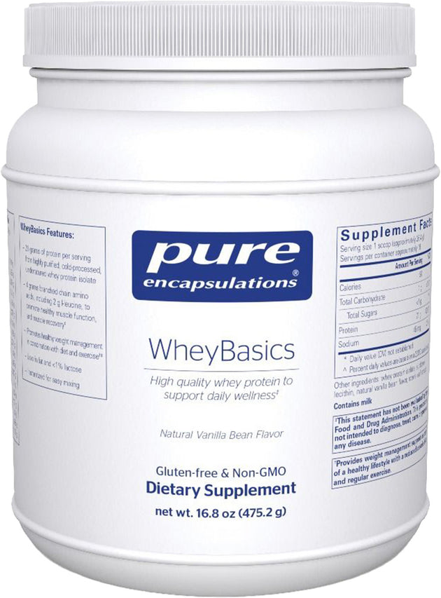 WheyBasics, Vanilla Flavor, 16.8 Oz (475.2 g) Powder , Brand_Pure Encapsulations Emersons