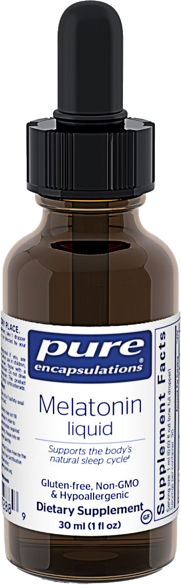 Melatonin Liquid, 1 Fl Oz (30 mL) Liquid , Brand_Pure Encapsulations Emersons liquid