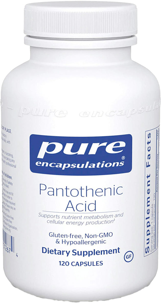 Pantothenic Acid, 120 Capsules , Brand_Pure Encapsulations Emersons