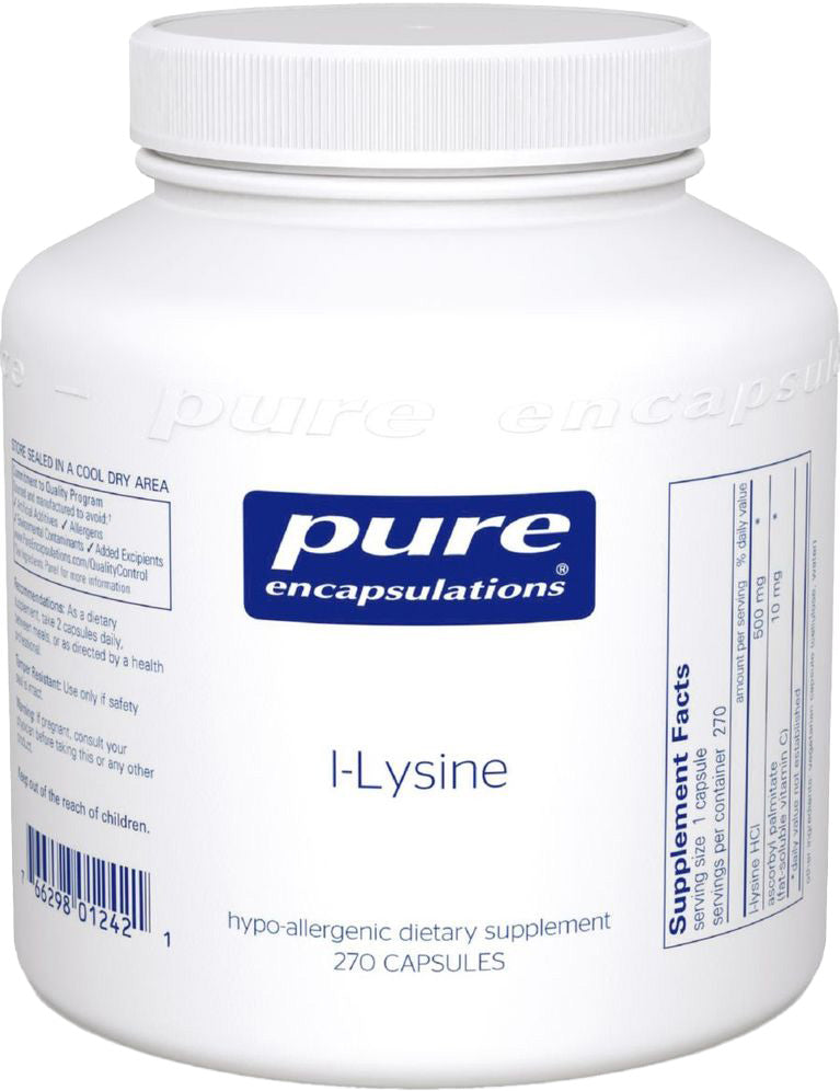 l-Lysine, 270 Capsules , Brand_Pure Encapsulations caps Emersons Form_Capsules Requires Consultation Size_270 Capsules