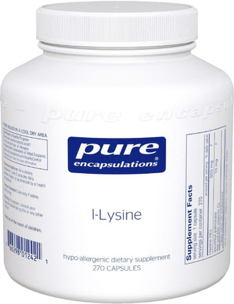 l-Lysine, 270 Capsules , Brand_Pure Encapsulations Emersons