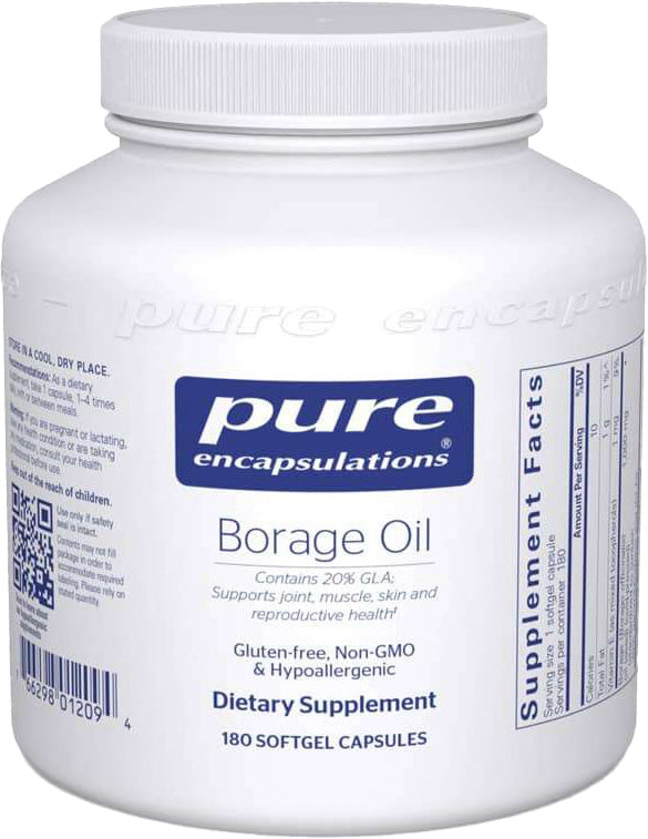 Borage Oil 180, Softgels , Brand_Pure Encapsulations Emersons